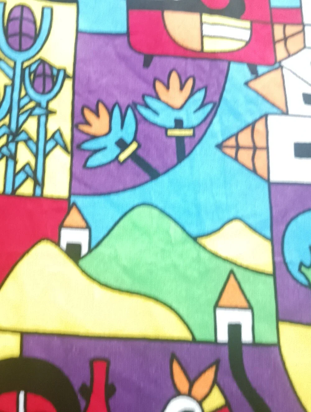 Xl Beach Towel Folksy Signed